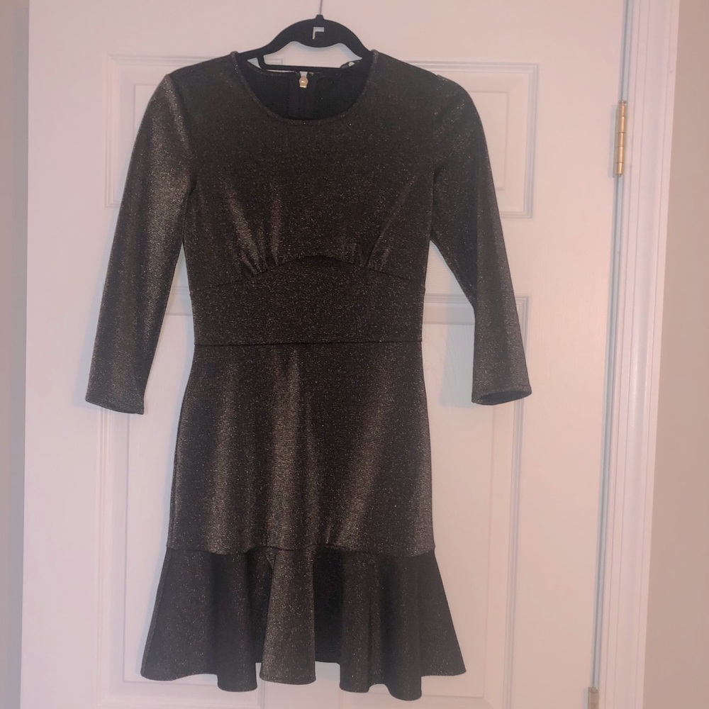 Juicy Couture gold shimmer dress XS.